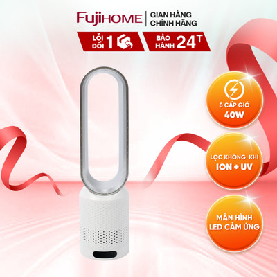 Quạt không cánh mini lọc không khí khử khuẩn Anion + UV Fujihome BF16 - động cơ DC không chổi than