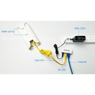 Bộ thu phát Wifi không dây MERCURY MWB201 / MWB201S - Bộ Bắn Sóng Wifi Mercury 2.4GHz 1Km