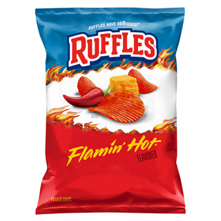  Bánh Snack Khoai tây chiên phô mai cay Ruffles Flamin'Hot Flavored potato chips 184.2g HSD: 03.2026 