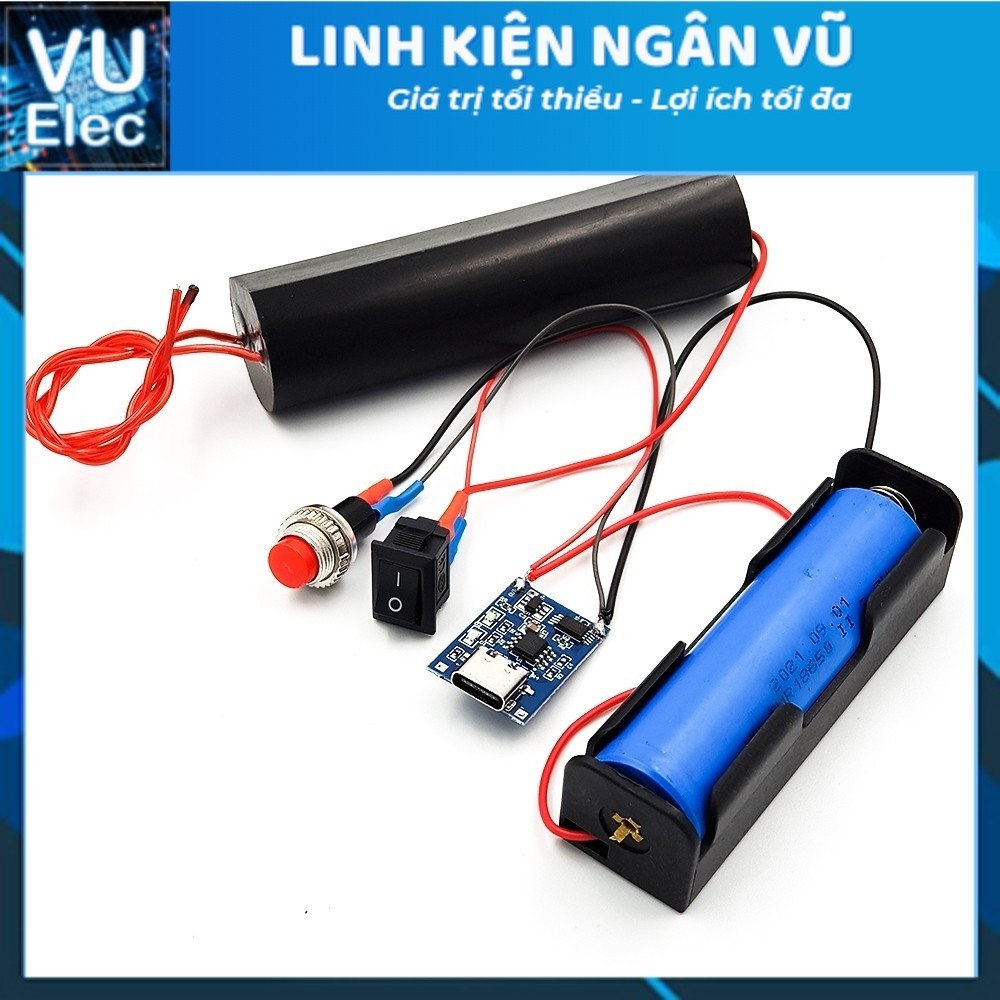 [COMBO ĐỦ BỘ LOẠI TỐT] Kích Điện Cao Áp, Vào 3V7-6V ra 400KV/1000KV - Module tăng áp hàng chưa hàn sẵn