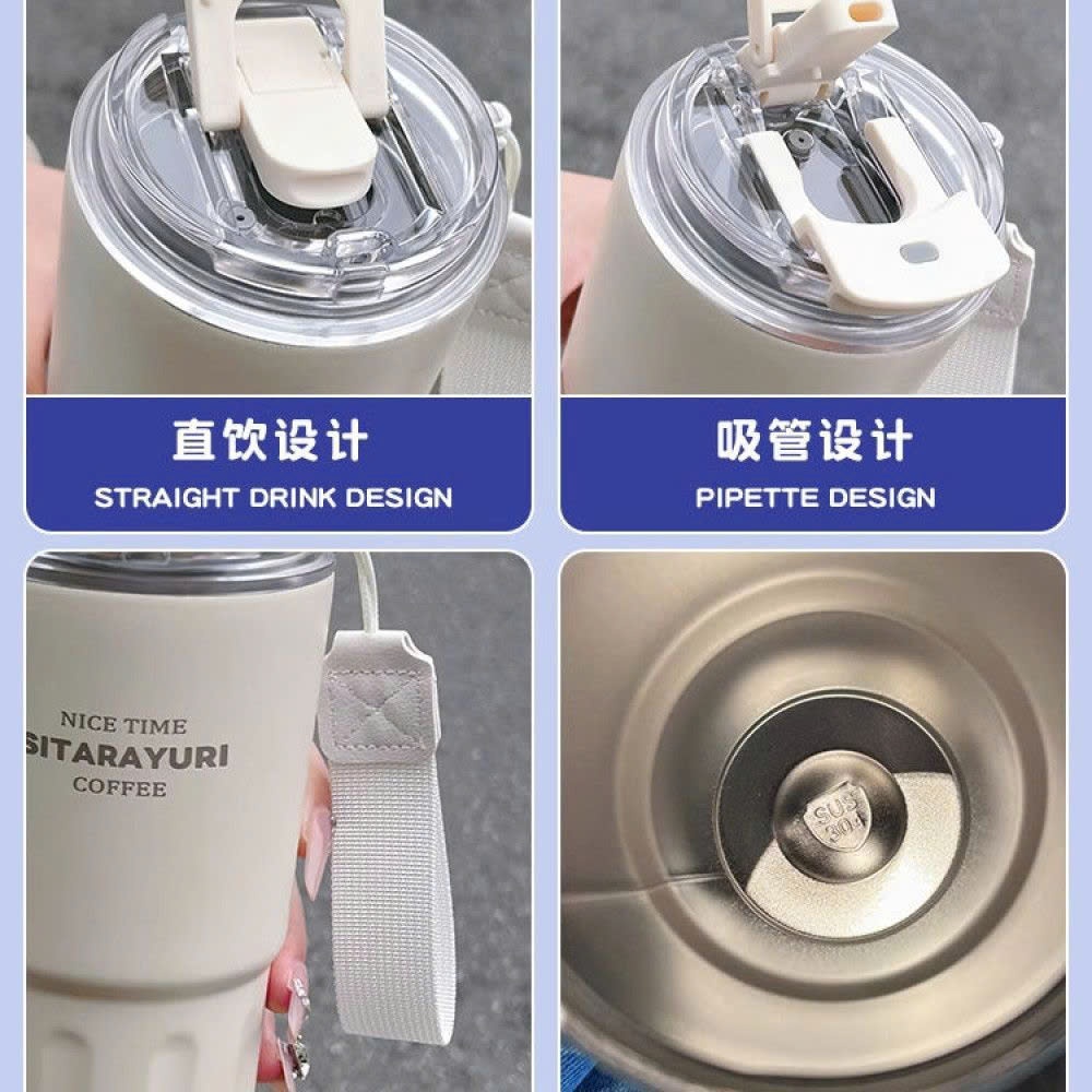 Ly  giữ nhiệt SITA Có Ống Hút  PINKCUPS dung tích 360ML/600ML dễ thương inox 304 không gỉ không đổ mồ hôi giữ nhiệt 12h | BigBuy360 - bigbuy360.vn