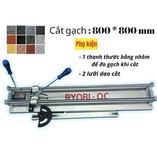 Bàn cắt gạch bằng tay RIOBY QC 800, tặng kèm 1 lưỡi cắt, có cần bẩy trợ lực