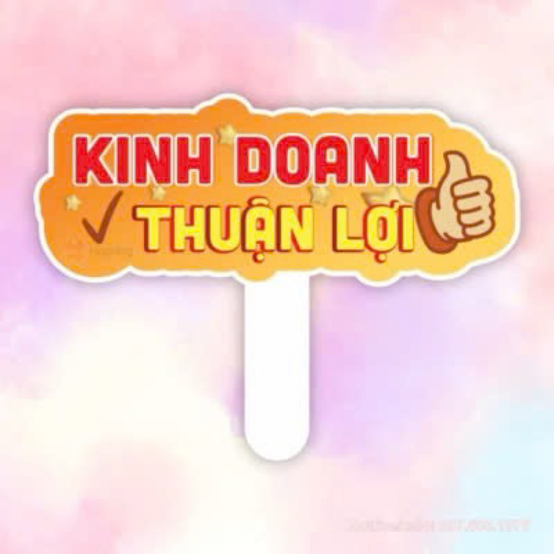 Hashtag Khai Trương Cửa Hàng, Bảng Cầm Tay Grand Opening Kinh Doanh Thuận Lợi