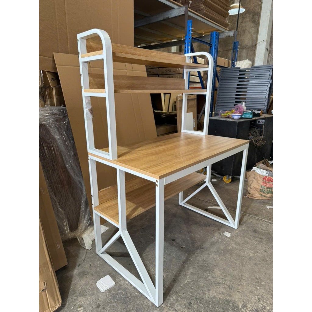 [HUONG GIANG FURNITURE] Bàn Làm Việc Có Kệ Sách BKS Chân Sắt Mặt Gỗ MDF – Hiện Đại, Đa Năng, Tiện Lợi | BigBuy360 - bigbuy360.vn