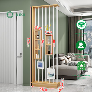  Kệ Vách Ngăn Lam Sọc dài 68cm Hiện Đại KiKo - Gỗ MDF 15mm Lõi Xanh Chống Ẩm 