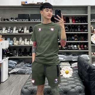 Bộ Quần Áo Láiiiiiii Kề Siêu Thêu LoGo Trước Ngực Cực Đẹp - Bộ Nái Kề Siêu Bền Hot Hit Boy Phố Summer 2025