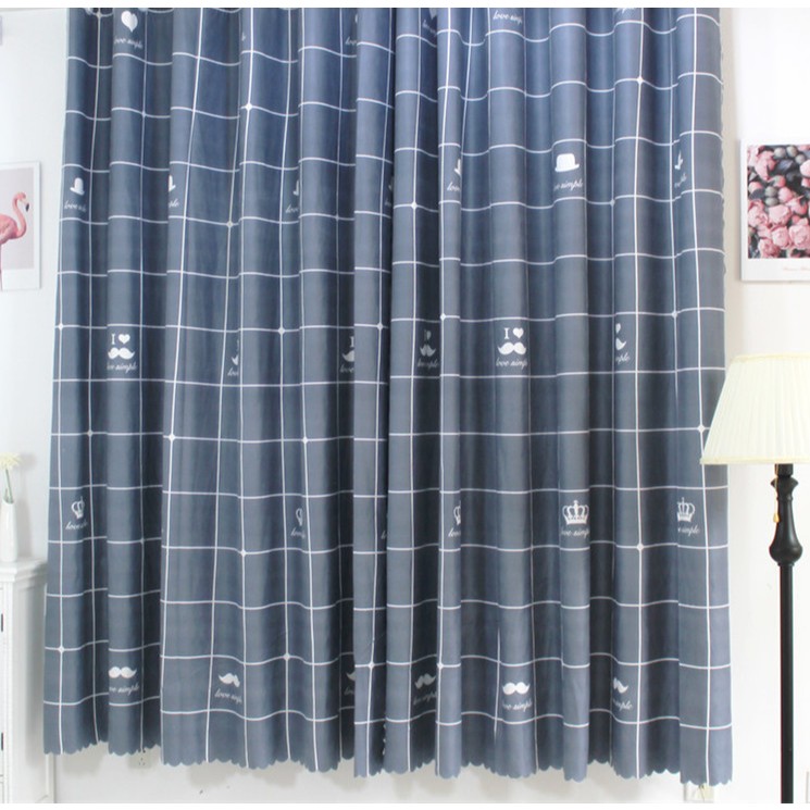 Rèm cửa rido ngăn phòng che nắng phòng ngủ có móc treo được chọn màu