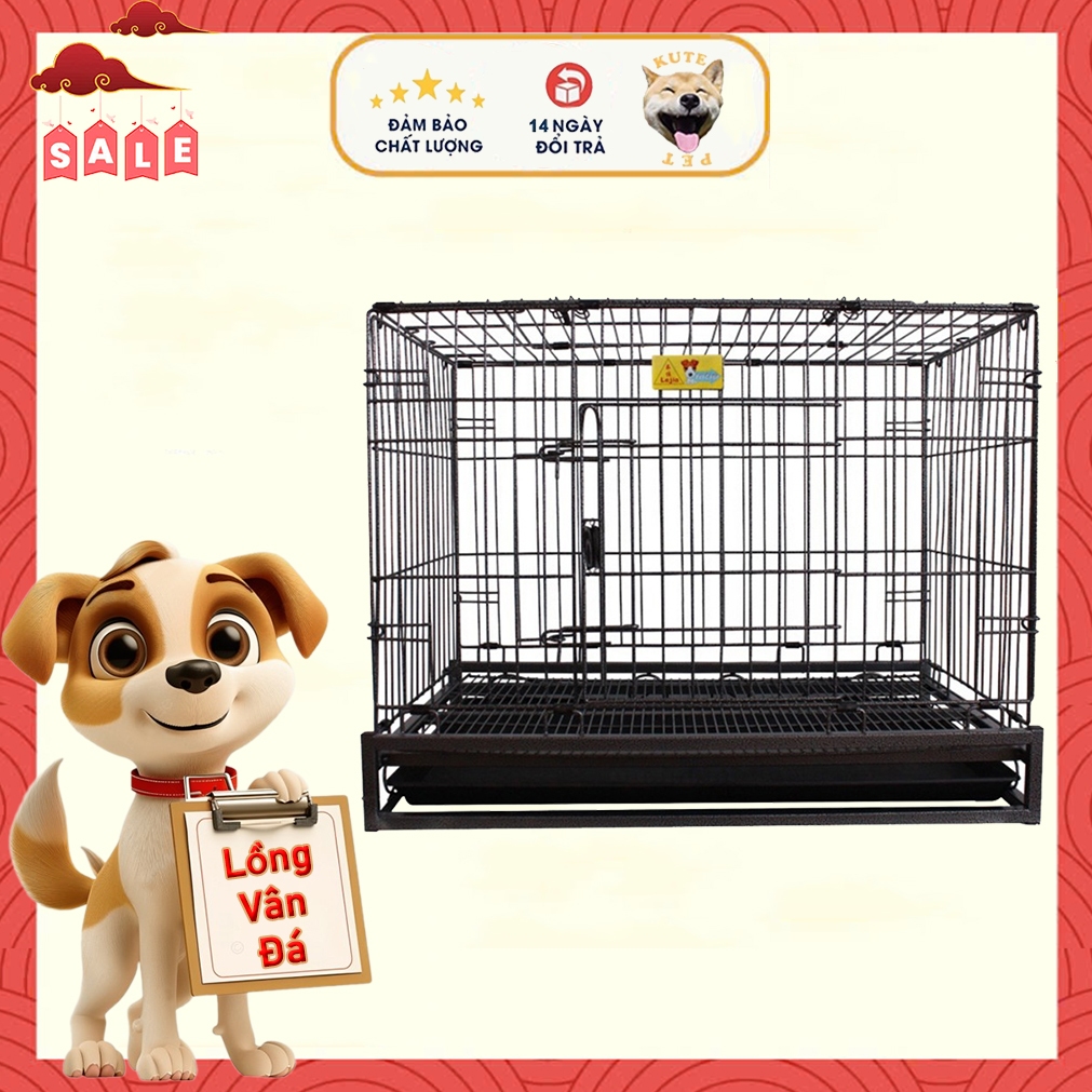 Lồng sơn tĩnh điện vân đá cho chó mèo