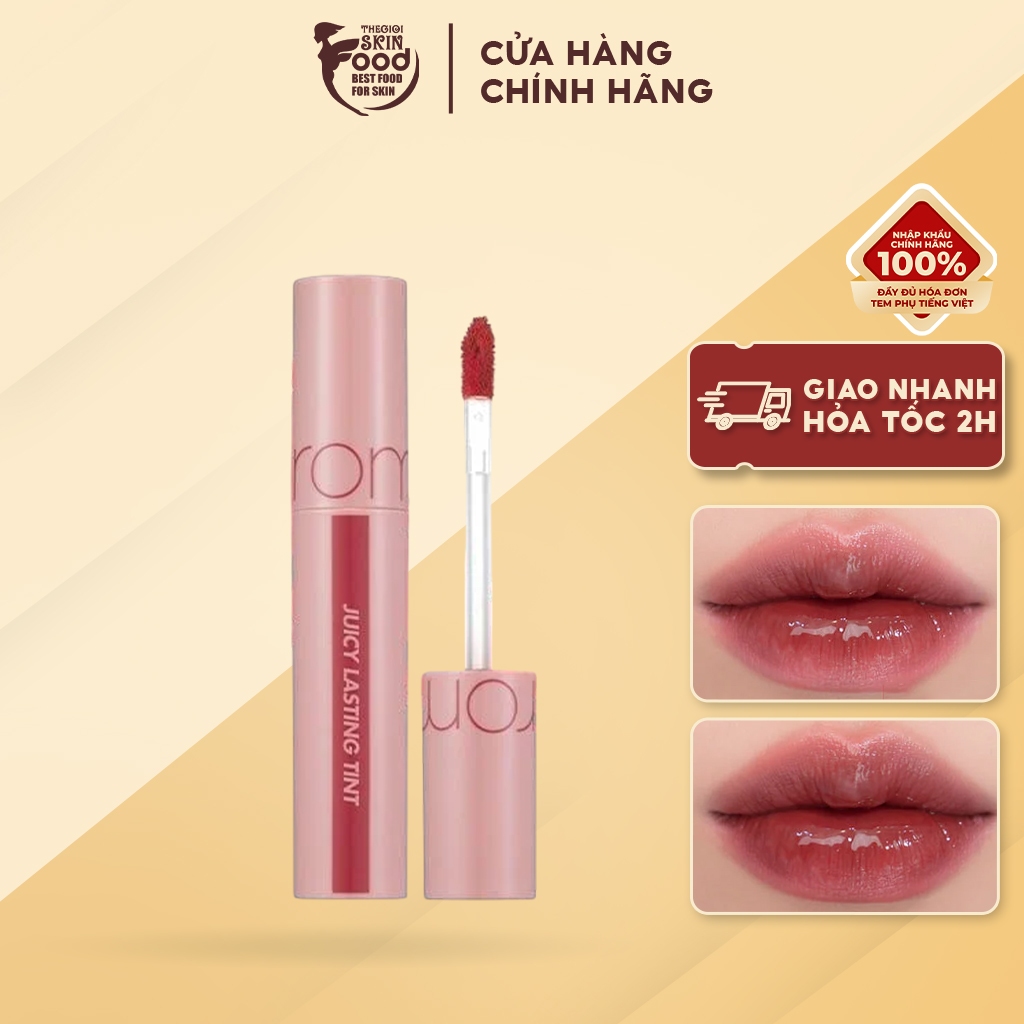 Son Tint Lì, Căng Bóng Romand Juicy Lasting Tint - Màu 24 Peeling Angdoo