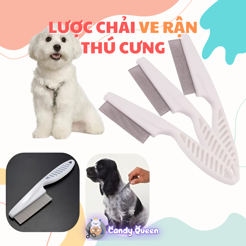 Lược Chải Ve Rận Bọ Chét Lông Chó Mèo