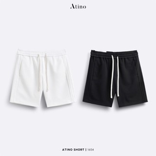 Quần Short Nam Trơn ATINO Chất Liệu Cotton Dáng Trẻ Trung Form  Regular L.3.1654