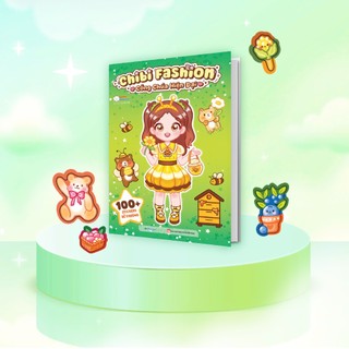 Sách Chibi Fashion Công chúa Hiện đại (Bóc dán hơn 100+ stickers váy, phụ kiện xinh đẹp) cho bé gái