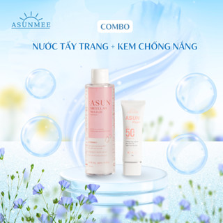 Combo Bảo Vệ Da Hoàn Hảo Asun Nước Tẩy Trang 200ml  + Kem Chống Nắng Nâng Tone 50g Cho Mọi Loại Da