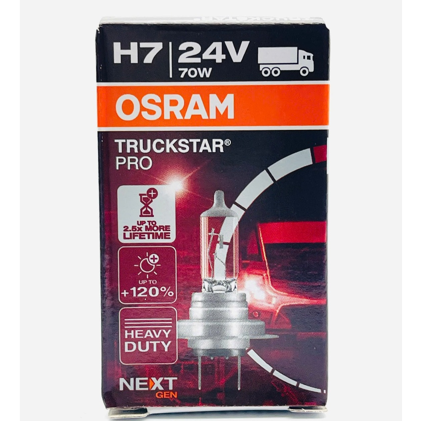 (CHÍNH HÃNG OSRAM ĐỨC) Bóng đèn ô tô H7 24v 70w OSRAM ĐỨC ánh sáng vàng, zin theo xe