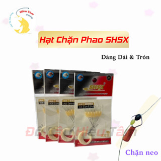    5 vỉ   Hạt chặn phao câu cá SHSX   loại 1  có dáng dài và tròn 