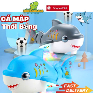 Đồ Chơi Cá Mập Thổi Bóng BỐ KHỦNG LONG Có Nhạc Có Đèn Vẫy Đuôi Di Chuyển Đồ Chơi Nhảy Múa Cho Bé