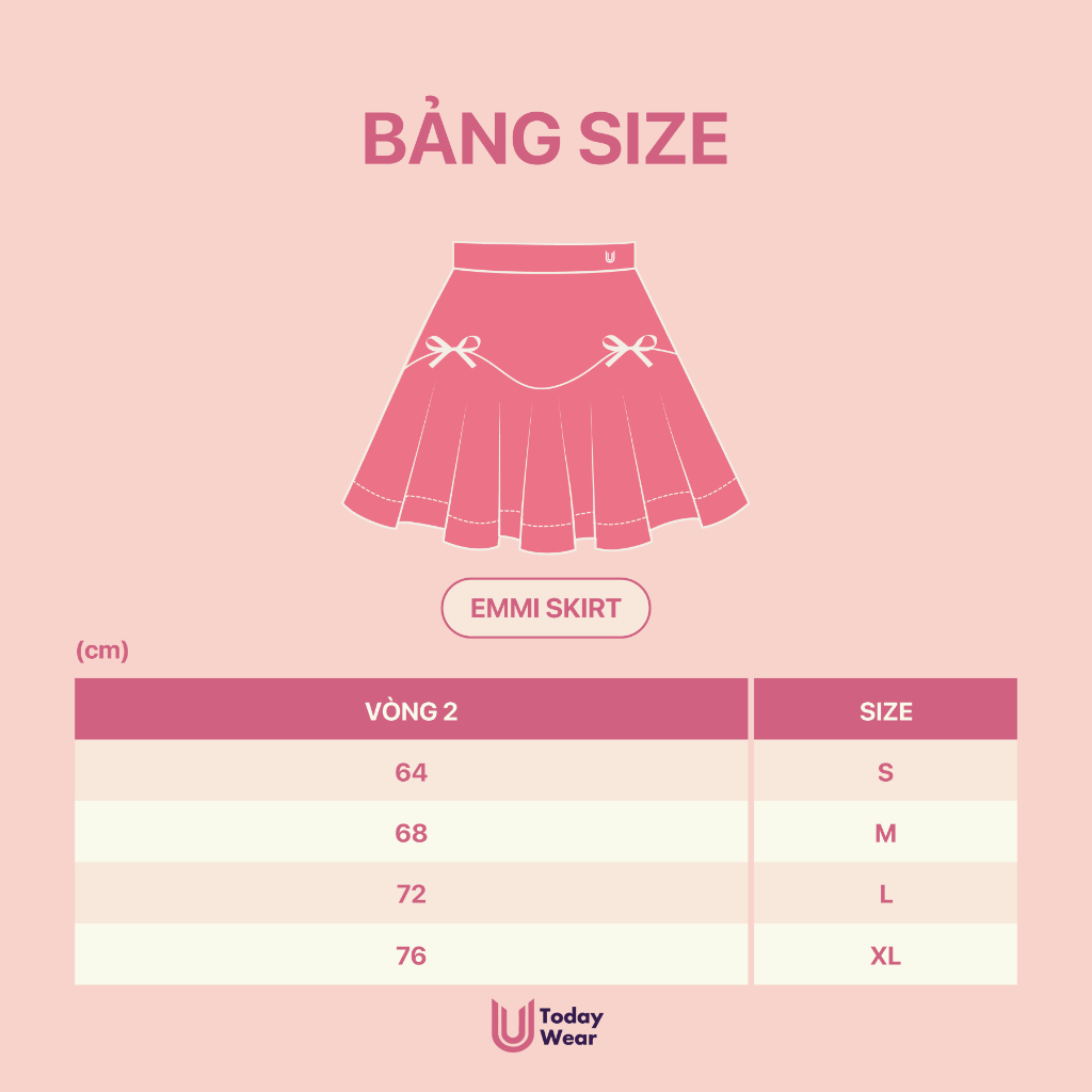 [Xả Hàng Giá Sốc] Chân váy xếp ly Emmi Skirt Today U Wear dáng chữ A sporty 2 lớp có bảo hộ thể thao cầu lông tennis | BigBuy360 - bigbuy360.vn
