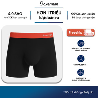Quần lót nam thoáng khí boxer Brief - 3D PRO Boxerman, Quần sịp cho nam đùi ép nhiệt định hình, ôm body