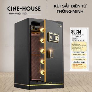  Két sắt điện tử thông minh khóa số-vân tay ,tủ két sắt vân tay gia đình,văn phòng an toàn chống cháy,gắn tường 