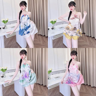 Bộ Ngủ 2 Dây Lụa xước 40-60kg