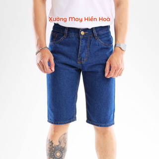  Quần short jean nam Hiền Hoà ống suông đơn giản 3 màu quần short bò ngắn ống rộng 