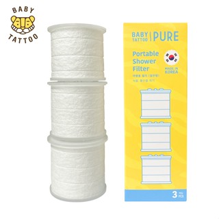 Bộ Lõi Lọc Thay Thế Cho Vòi Sen Tắm Lọc, Khử Khuẩn, Khử Clo Hàn QuốC Bản Nước Mini, Du Lịch BABY TATTOO