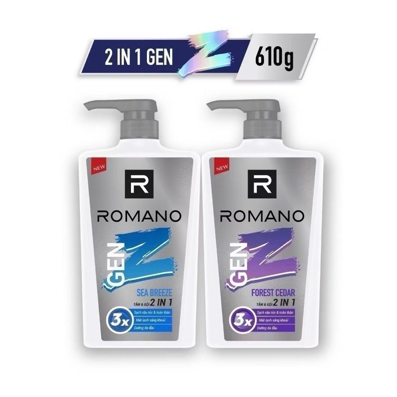 Romano tắm và gội (2in1 gen