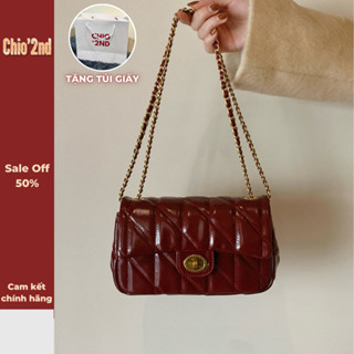   Sẵn  Túi Xách Chio2nd Cao Cấp Mẫu Mới 2025 Túi Xách Nữ Chio'2nd Túi Trống Đeo Vai Nữ Kèm Charm Hot trend C193 