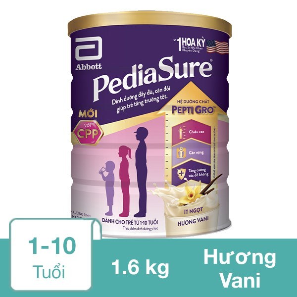 Sữa bột Abbott PediaSure BA 1.6KG (1-10 tuổi)