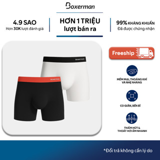 Combo 2 Quần lót nam thoáng khí boxer Brief - 3D PRO Boxerman, Quần sịp cho nam đùi ép nhiệt định hình
