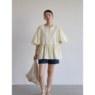Áo babydoll tay lỡ phồng thô hàn | SOMS | Orré Top
