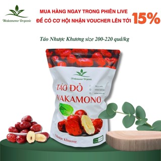 1kg Táo đỏ Nhược Khương hữu cơ size trung 200 - 220 quả/kg Wakamono, ,mềm dẻo, ăn ngon