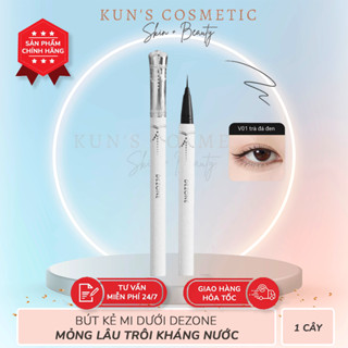  Bút Kẻ Mi Dưới Dezone Vỏ Trắng DEZONE Bút kẻ mắt dạng lỏng Chống thấm nước và chống mồ hôi Màu nâu đen 