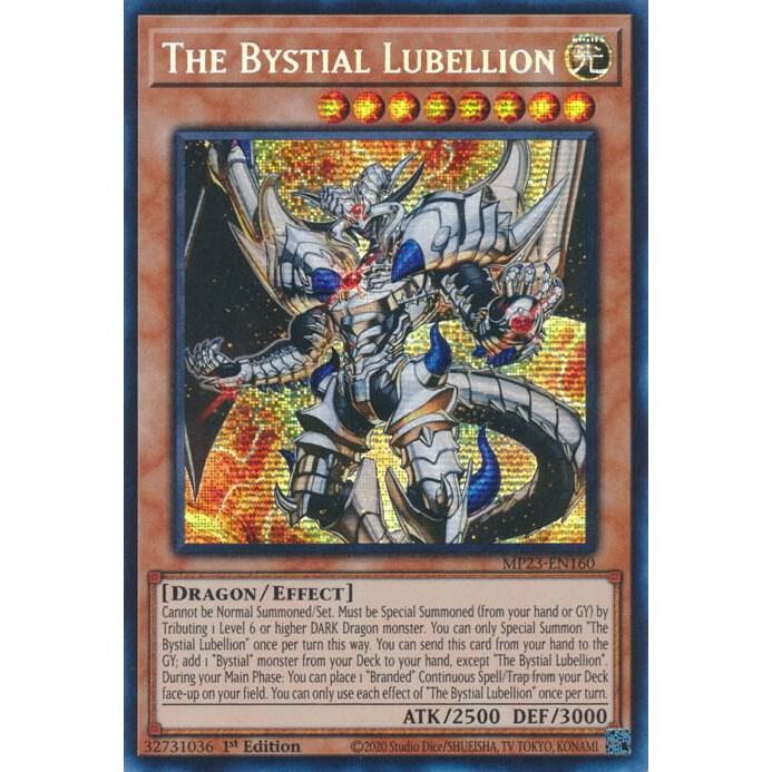[Chính hãng] [ENG] Thẻ bài /Card Game YUGIOH - The Bystial Lubellion (Prismatic Secret Rare) - MP23-