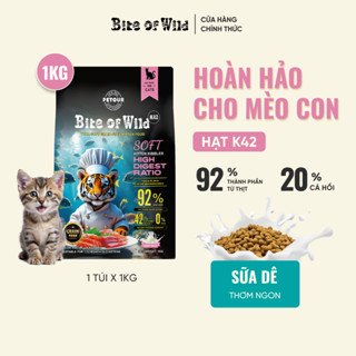 Hạt Cho Mèo Bite Of Wild K42 Mới, Gói 1KG Không Chứa Ngũ Cốc, Viên Mềm Dễ Tiêu Hoá Dành Cho Mèo Con