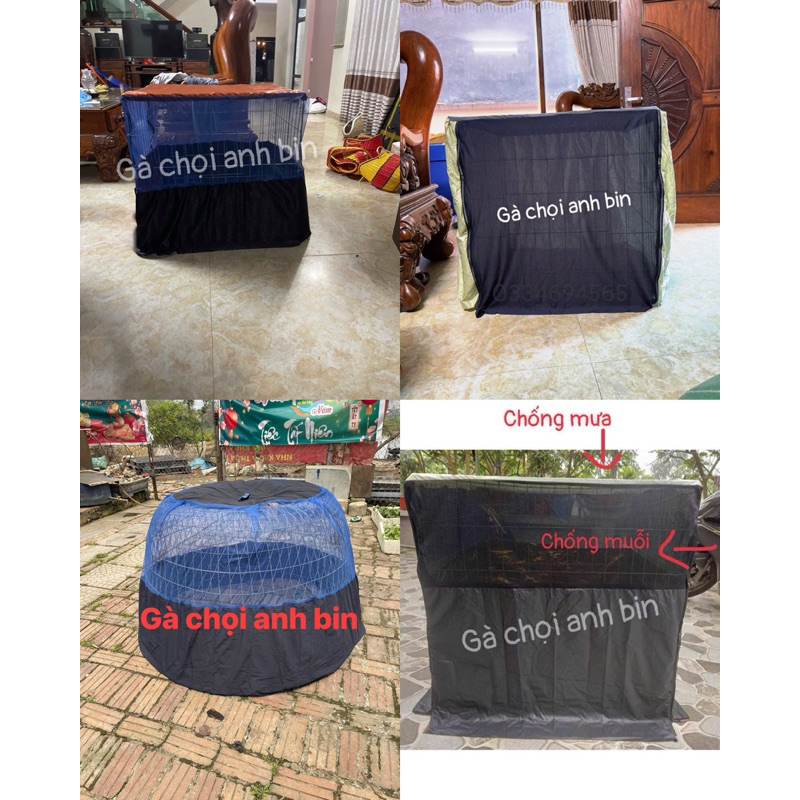 [loại I] áo lồng gà chọi chống muỗi,mưa,gió( mùng gà chọi ) áo lồng gà vuông tròn đủ loại