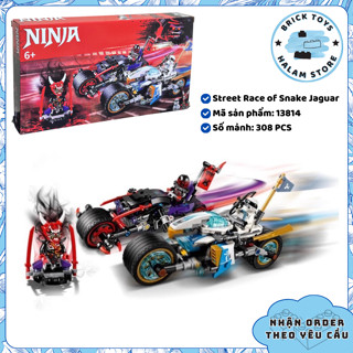 [Có sẵn] Đồ chơi lắp ráp Ninjago 13814 70639 Street Race - Mô hình Xe đua Zane báo da rắn