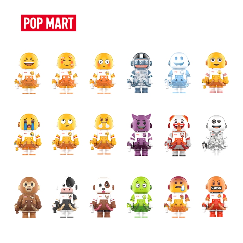 POP MART MEGA SPACE MOLLY 100% × emoji？ Series Blind Box Whole Set
