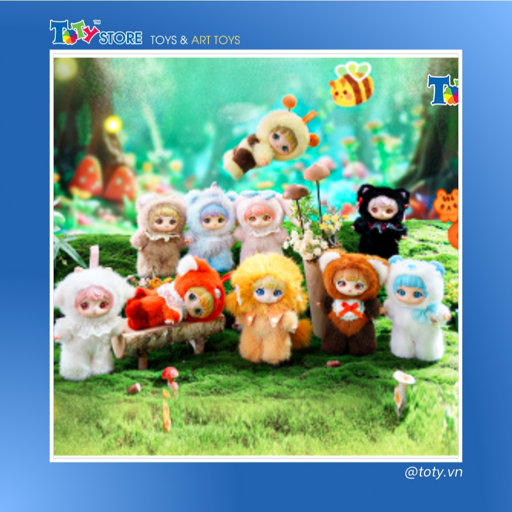 [CHÍNH HÃNG] Móc bông Ziyuli - Animal Party - RV06