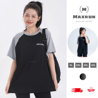  Áo tập thể thao gym yoga bigsize nữ cộc tay dáng rộng chất co dãn thoải mái Áo tập bigsize phối tay MS71 