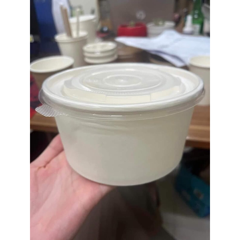 100 chiếc tô giấy trắng krat