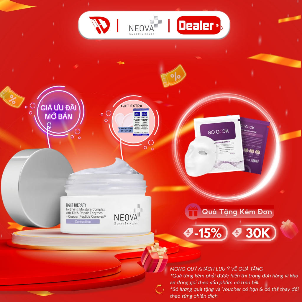 Kem Dưỡng Neova Phục Hồi Và Tái Tạo Da Ban Đêm Neova Night Therapy 50ml