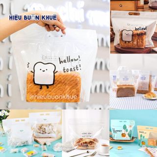  50 Túi Zip Đựng Bánh Mì Hoa Cúc Sandwich Bánh Ngọt Bánh Kẹo Trái Cây sz 29cm 32cm 