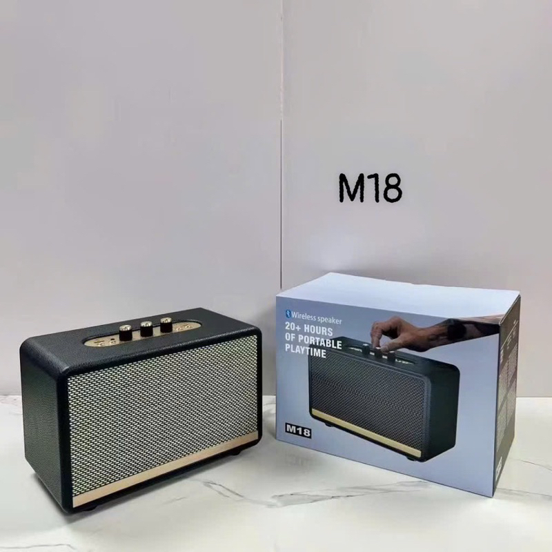 Loa Bluetooth M18 công suất 30W có nút BASS, TREBLE