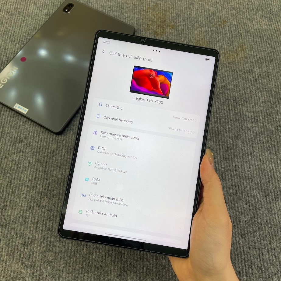 Máy tính bảng Lenovo Legion Y700 - Snapdragon 870 5G Màn 8.8 inch 2K 120Hz | BigBuy360 - bigbuy360.vn