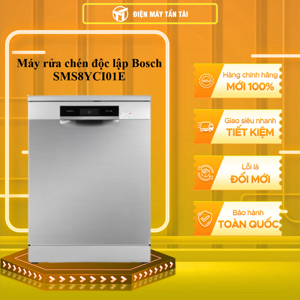 SMS8YCI01E - Máy rửa chén độc lập Bosch SMS8YCI01E - CHỈ MIỄN PHÍ HCM
