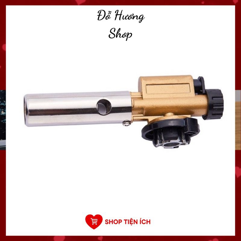 Đèn khò gas mini hợp kim đồng cao cấp đánh lửa tự động chỉnh nhiệt lên tới 1300 độ( Ricas 822)