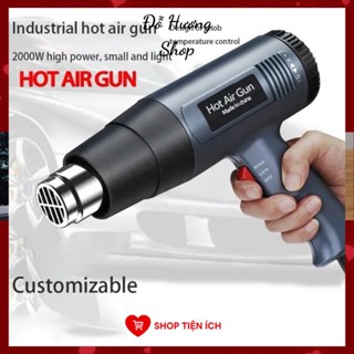 Máy Khò Nhiệt 2000W Tiêu Chuẩn Châu Âu, Máy Thổi Khí Nóng Công Suất Lớn Tạo Nhiệt Nhanh Chóng