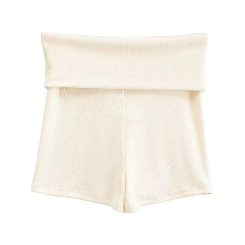 Lyné - Maika Ribbed Pattern Quần Short Nữ Hoạ Tiết Gân Dọc Dáng Ngắn Cá Tính