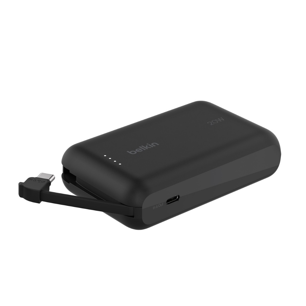 Pin sạc dự phòng Belkin Boost Charge dung lượng 10.000 mAh, sạc nhanh 20W PD kèm cáp USB-C bảo hành 2 năm